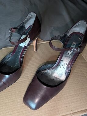 Alfani Burgundy Mary Jane High Heel Pumps